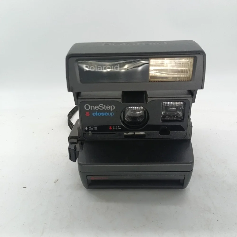 Polaroid OneStep Closeup Instant Film Camera 600 Series Gray Black Vintage a5